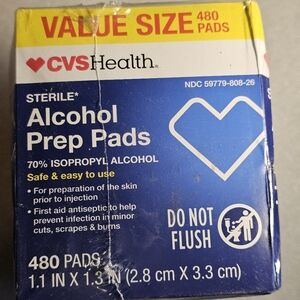 CVS Health Alcohol Prep Pads 480